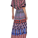 Megan Park Zuri Crepe Resort Skirt - Vermillion