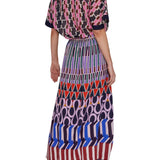 Megan Park Zuri Crepe Resort Skirt - Vermillion