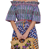 Megan Park Zuri Poplin Mumu Dress - Vermillion