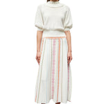 Molli Arena Jacquard Knit Skirt - Vermillion