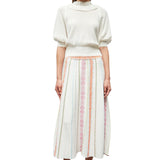 Molli Arena Jacquard Knit Skirt - Vermillion