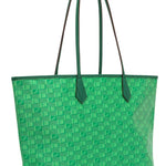 Moreau Saint Tropez Tote Zip Medium Green/Natural - Vermillion