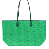 Moreau Saint Tropez Tote Zip Medium Green/Natural - Vermillion
