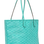 Moreau Saint Tropez Tote Zip Medium Turquoise/ Natural - Vermillion