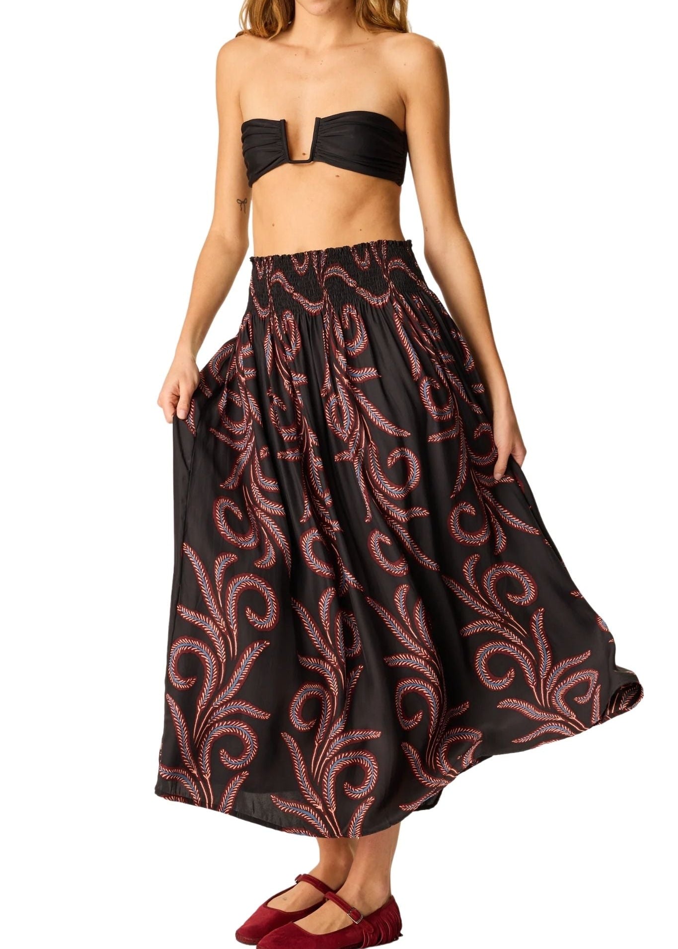 Natalie Martin Bella Skirt - Vermillion