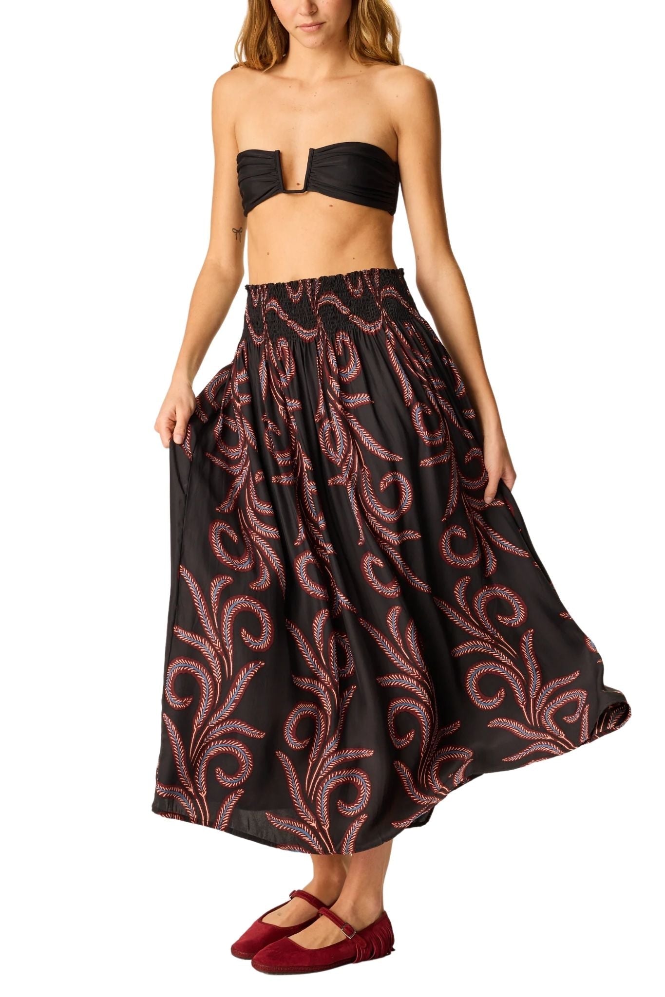 Natalie Martin Bella Skirt - Vermillion