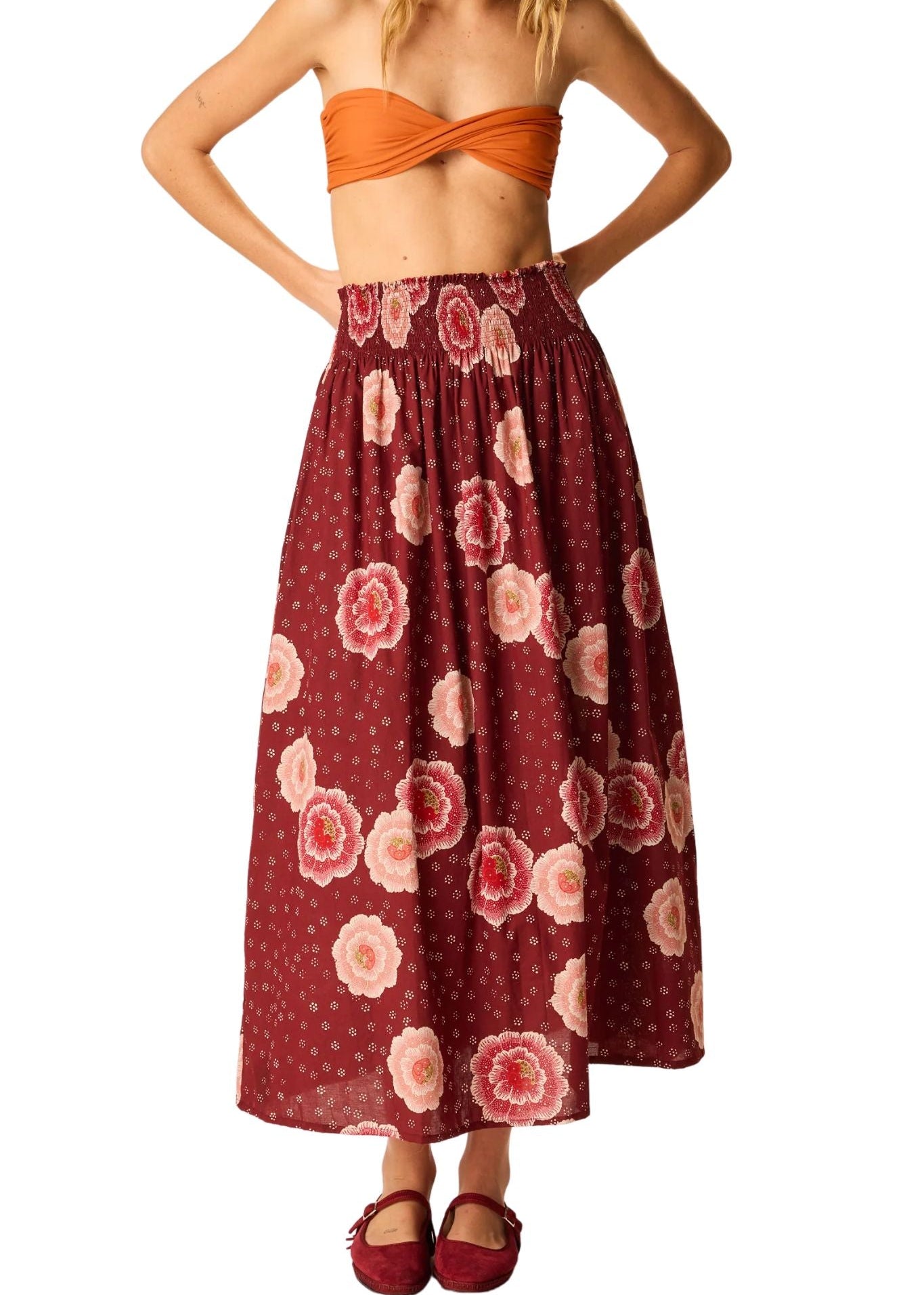 Natalie Martin Bella Skirt - Vermillion