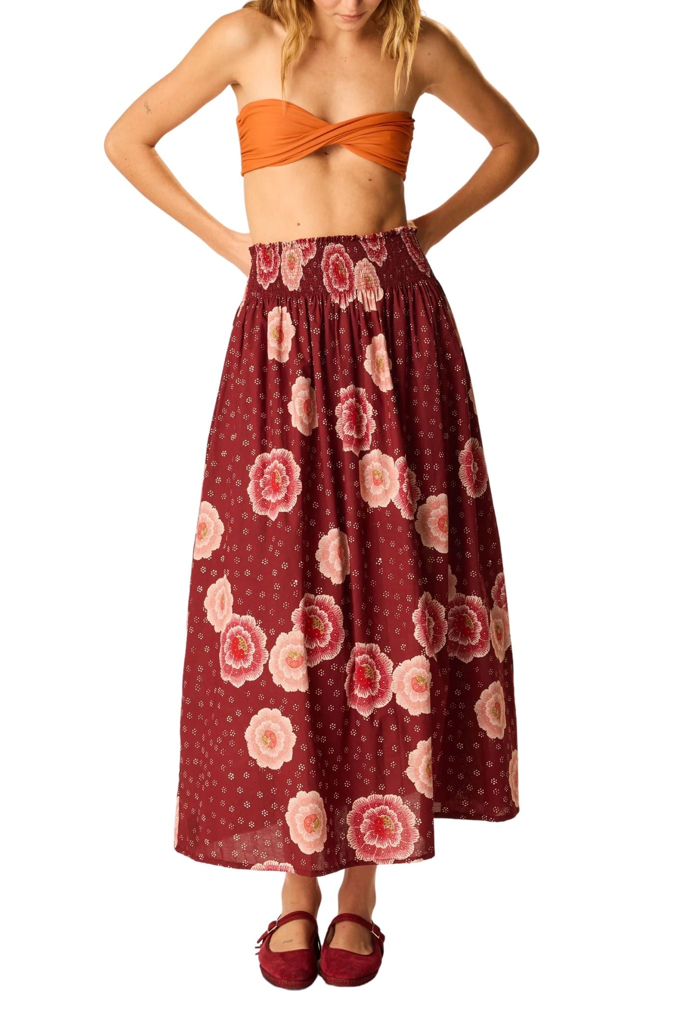 Natalie Martin Bella Skirt - Vermillion