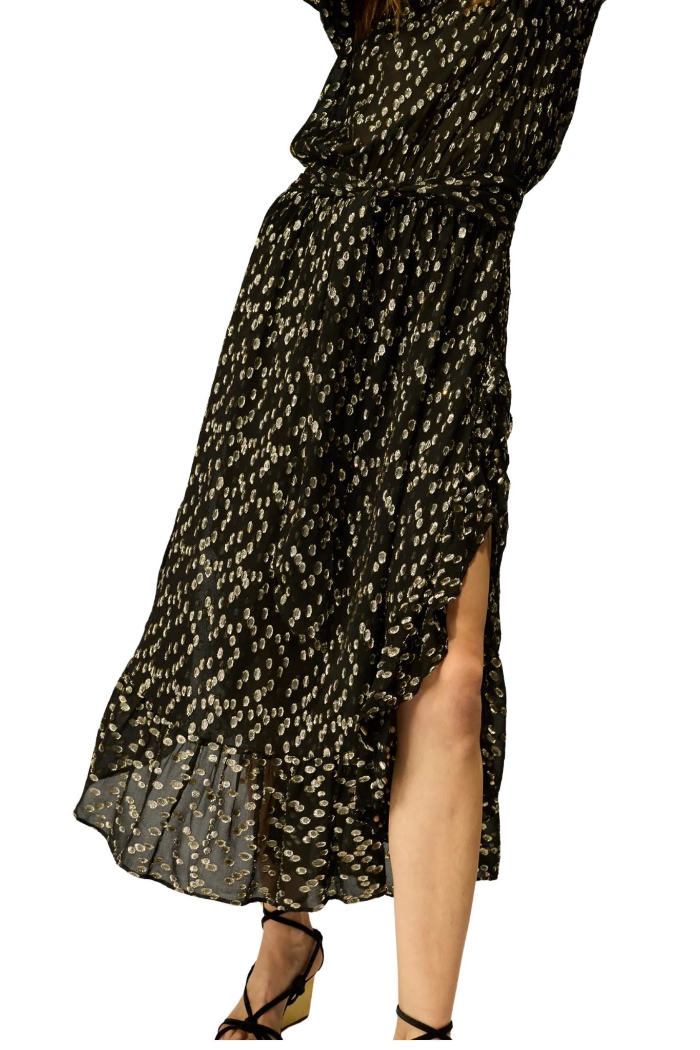 Natalie Martin Camille Dress w/ Sash - Vermillion