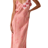 Natalie Martin Carrie Bias Slip - Vermillion
