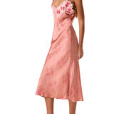 Natalie Martin Carrie Bias Slip - Vermillion