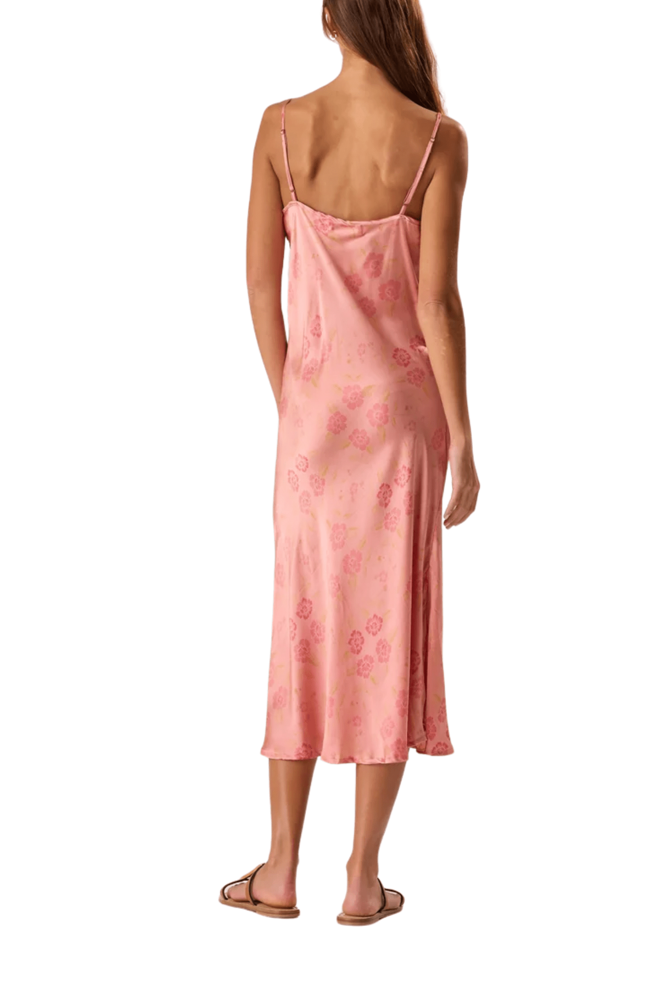 Natalie Martin Carrie Bias Slip - Vermillion