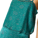 Natalie Martin Fern Cami With Embroidery - Vermillion