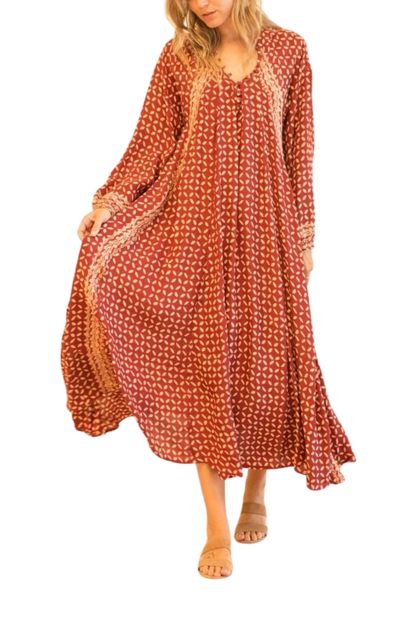 Natalie Martin Fiore Maxi - Vermillion