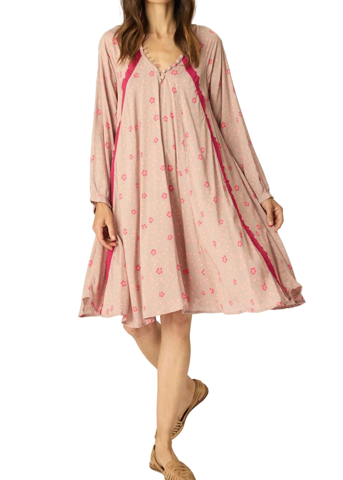 Natalie Martin Fiore Short Dress - Vermillion