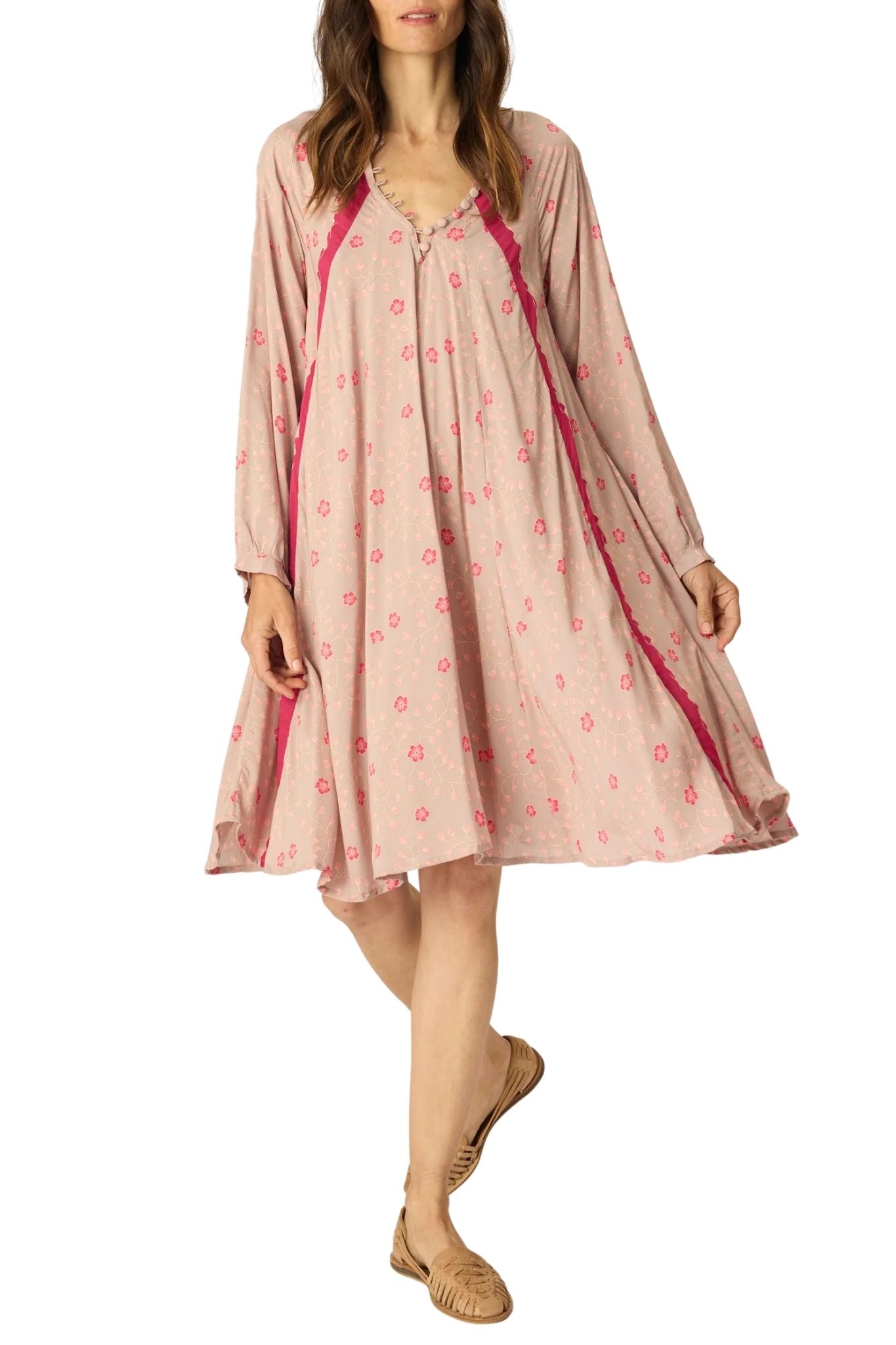 Natalie Martin Fiore Short Dress - Vermillion