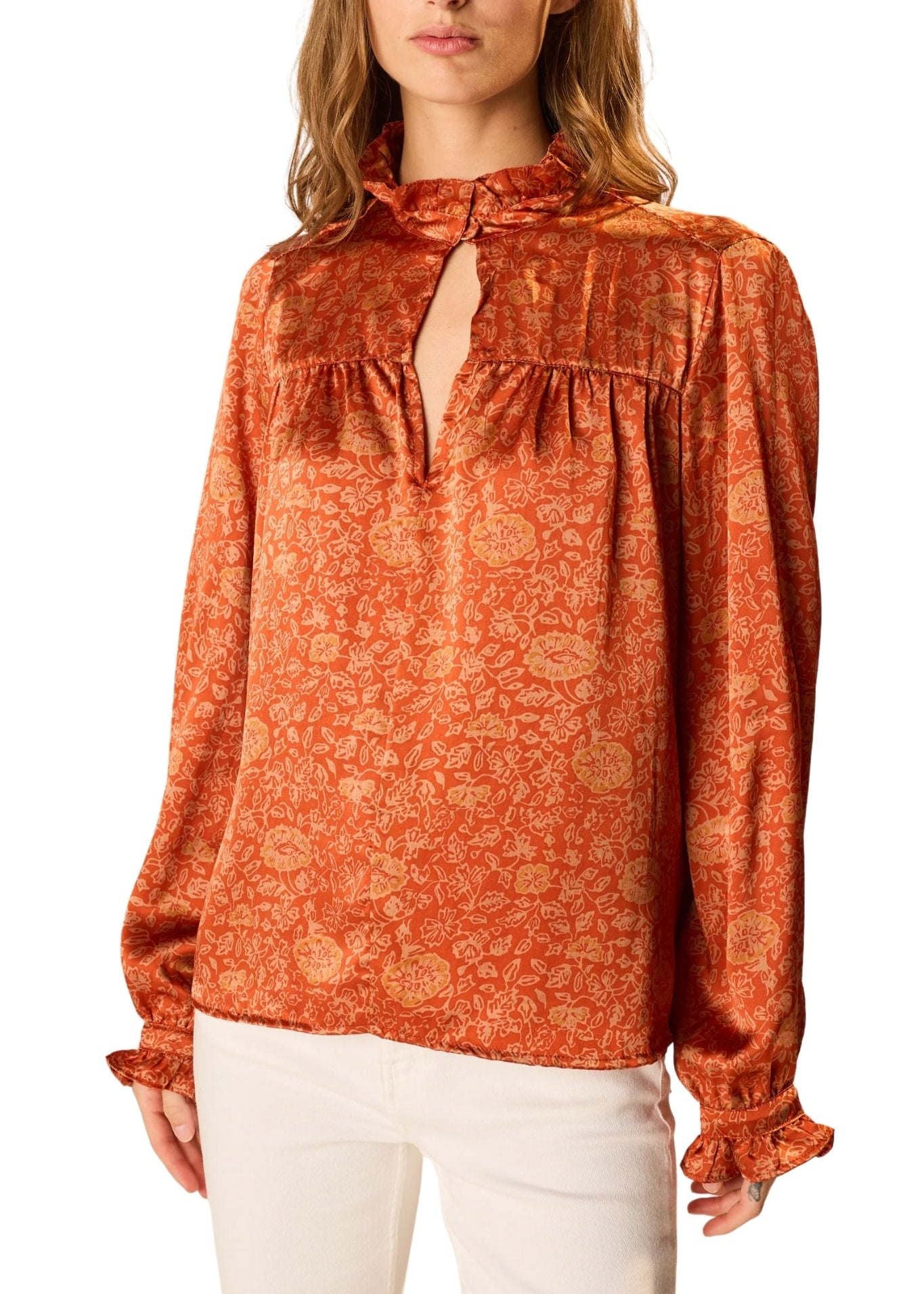 Natalie Martin Georgia Top - Vermillion