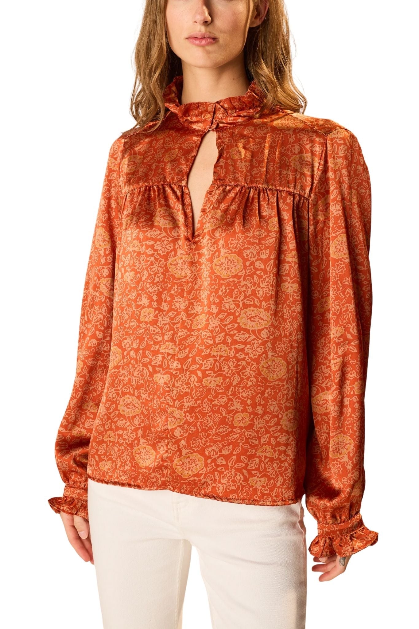 Natalie Martin Georgia Top - Vermillion