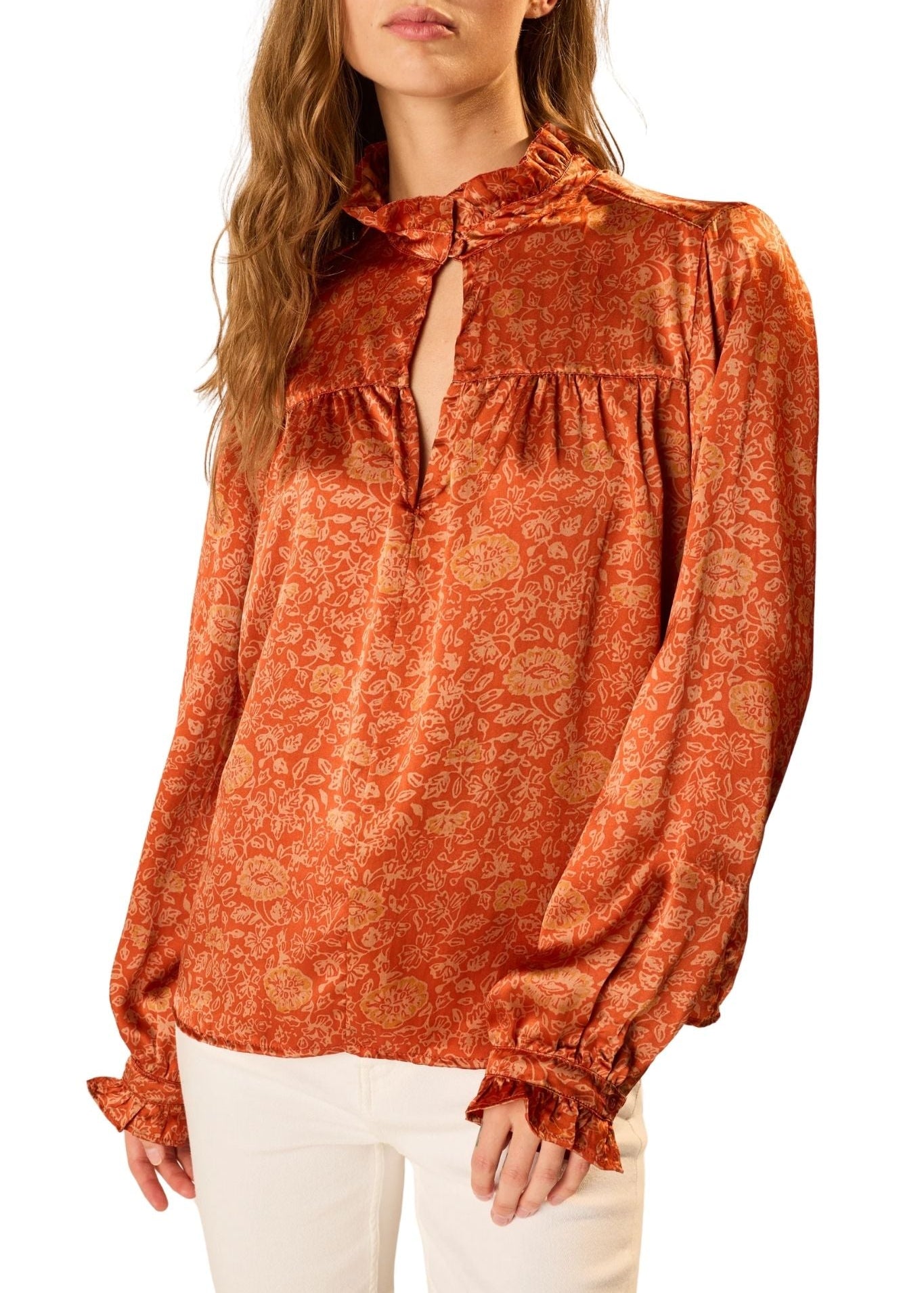 Natalie Martin Georgia Top - Vermillion