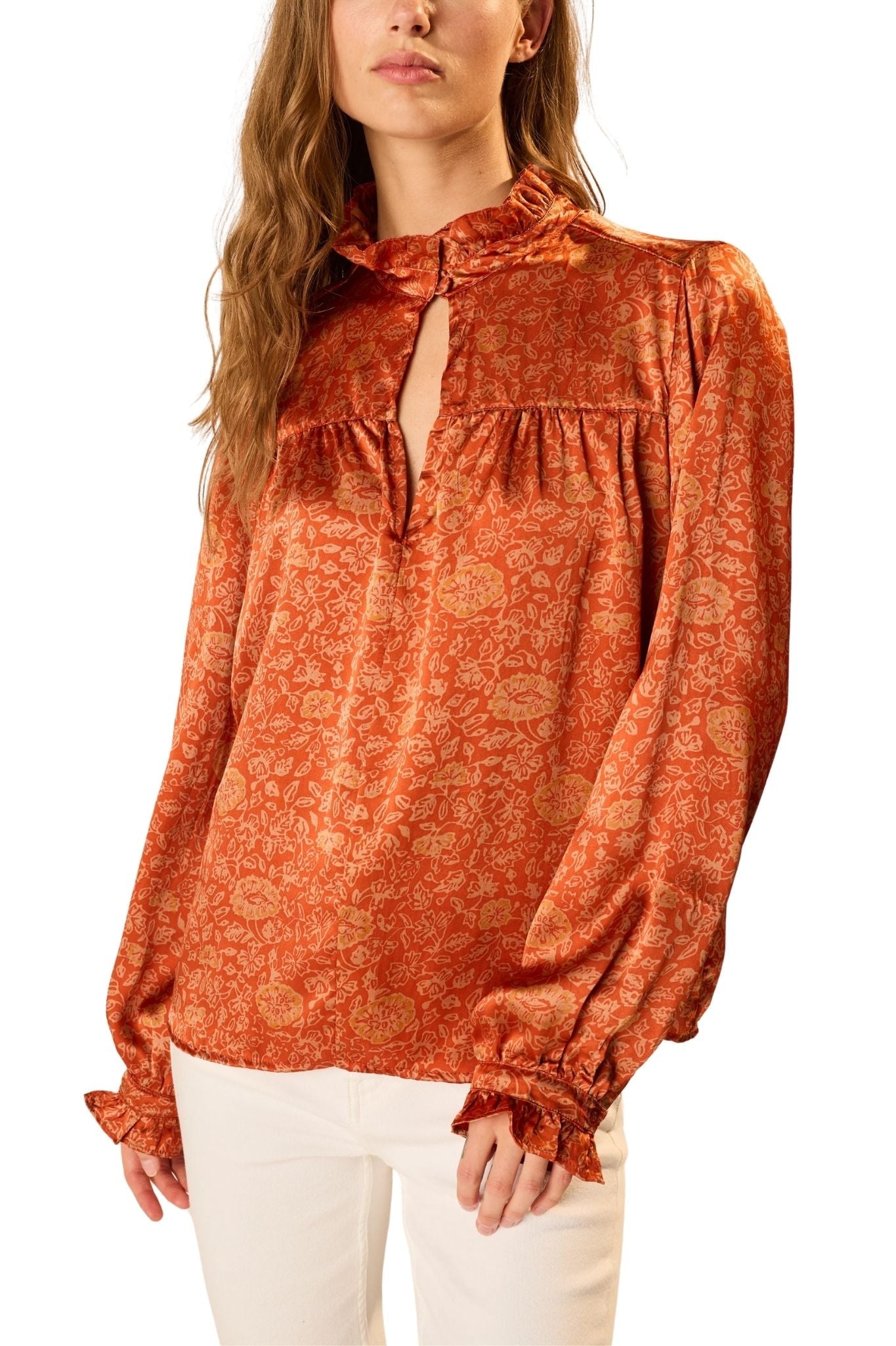 Natalie Martin Georgia Top - Vermillion