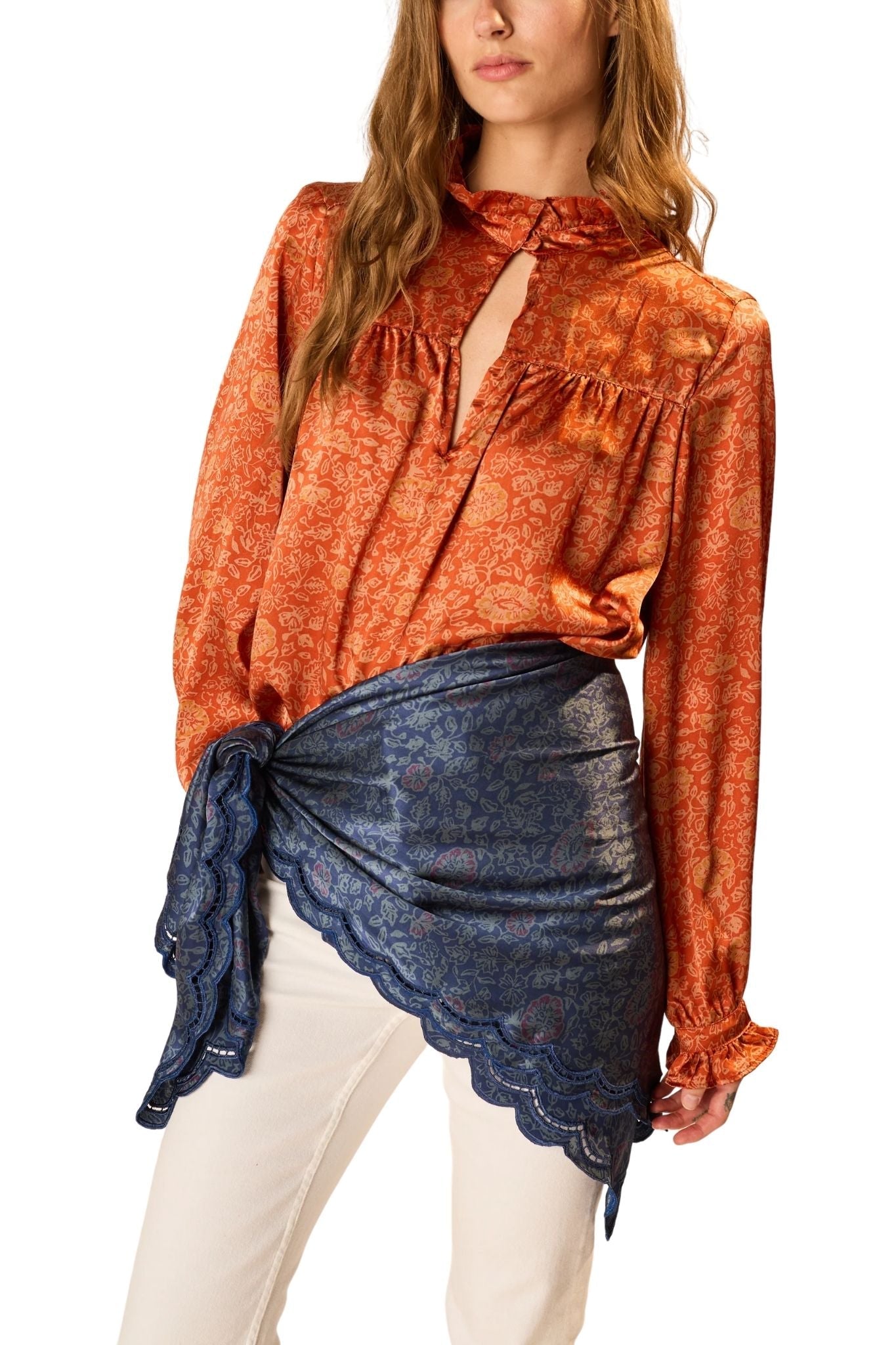 Natalie Martin Georgia Top - Vermillion