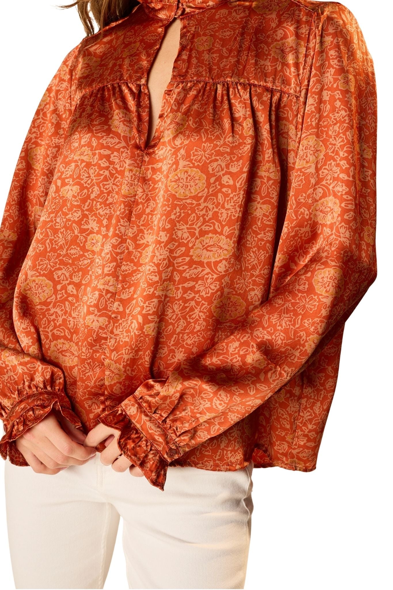 Natalie Martin Georgia Top - Vermillion