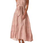 Natalie Martin Jasmine Maxi Dress With Sash - Vermillion