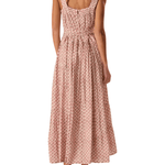 Natalie Martin Jasmine Maxi Dress With Sash - Vermillion