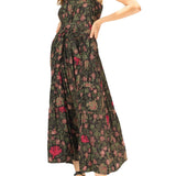 Natalie Martin Jasmine Maxi Dress with Sash - Vermillion