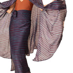 Natalie Martin Karis Long Cape - Vermillion