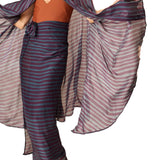 Natalie Martin Karis Long Cape - Vermillion