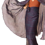 Natalie Martin Karis Long Cape - Vermillion