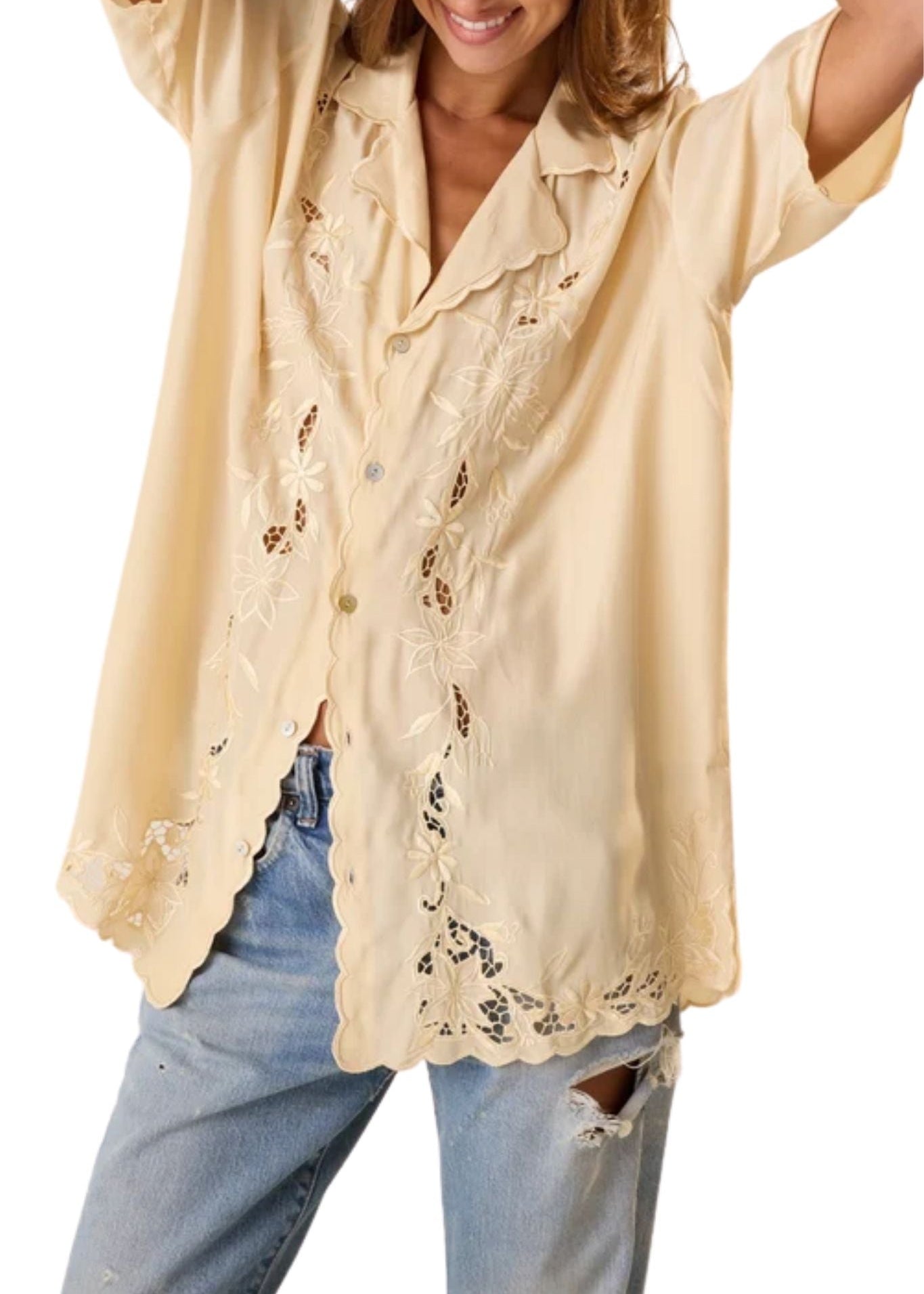Natalie Martin Kevin Shirt - Vermillion
