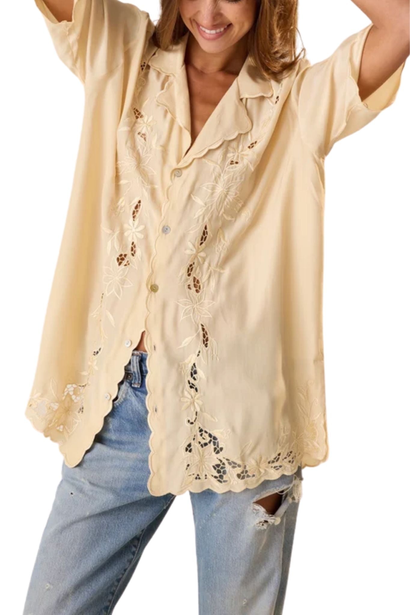 Natalie Martin Kevin Shirt - Vermillion