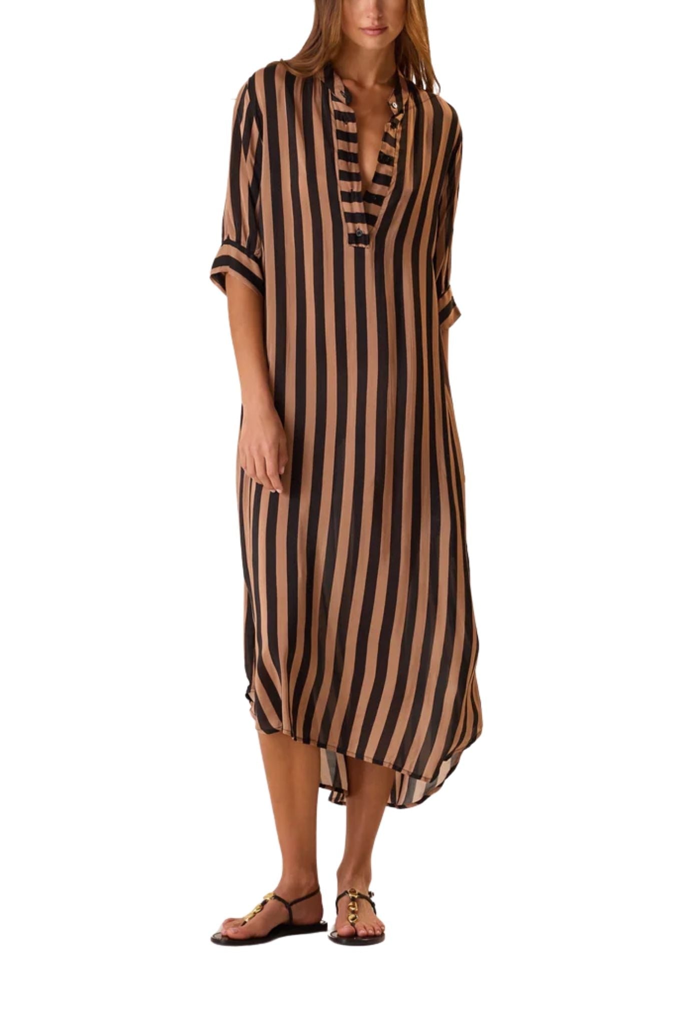 Natalie Martin Lulu Dress - Vermillion