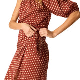 Natalie Martin May Wrap Skirt - Vermillion