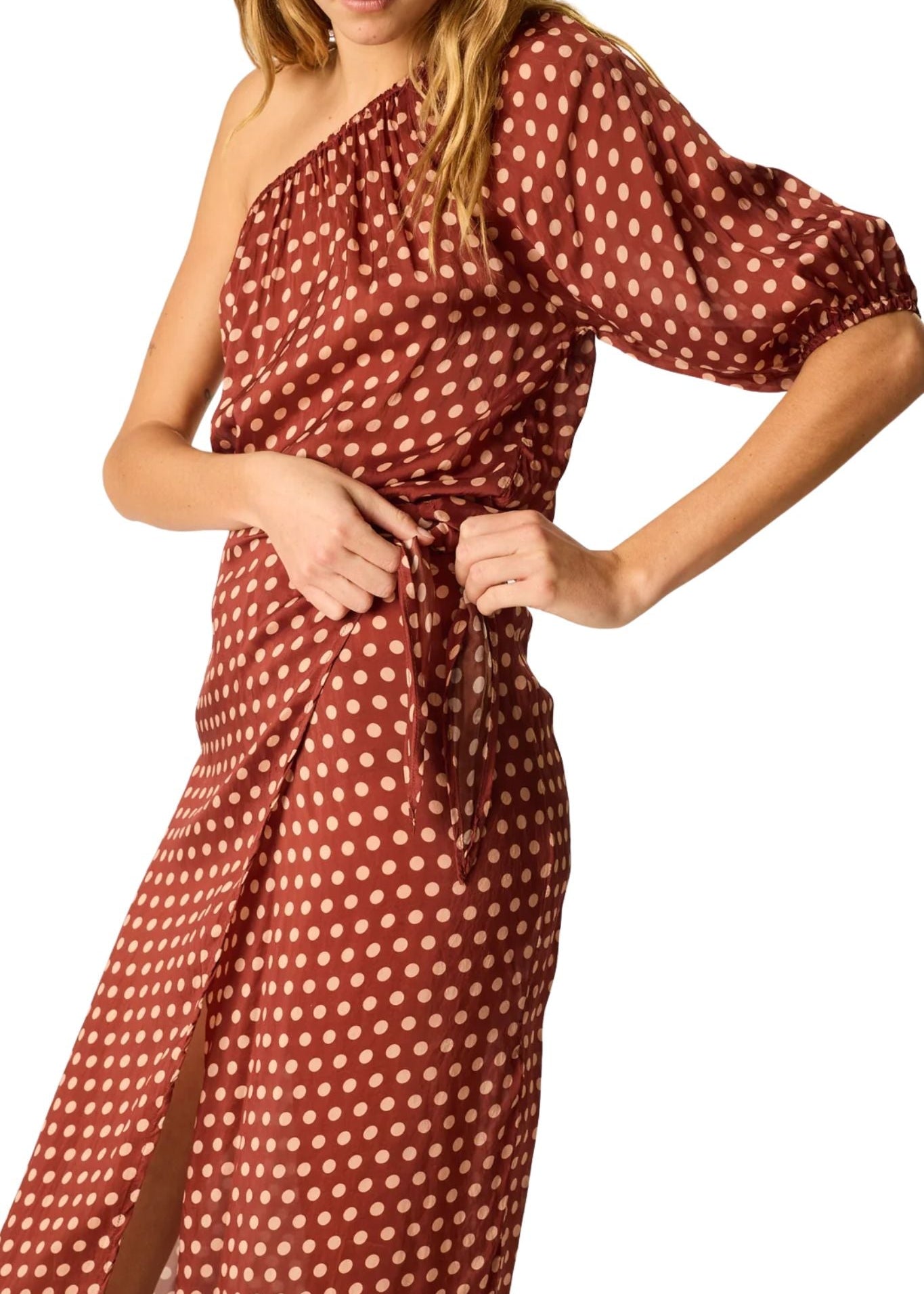 Natalie Martin May Wrap Skirt - Vermillion