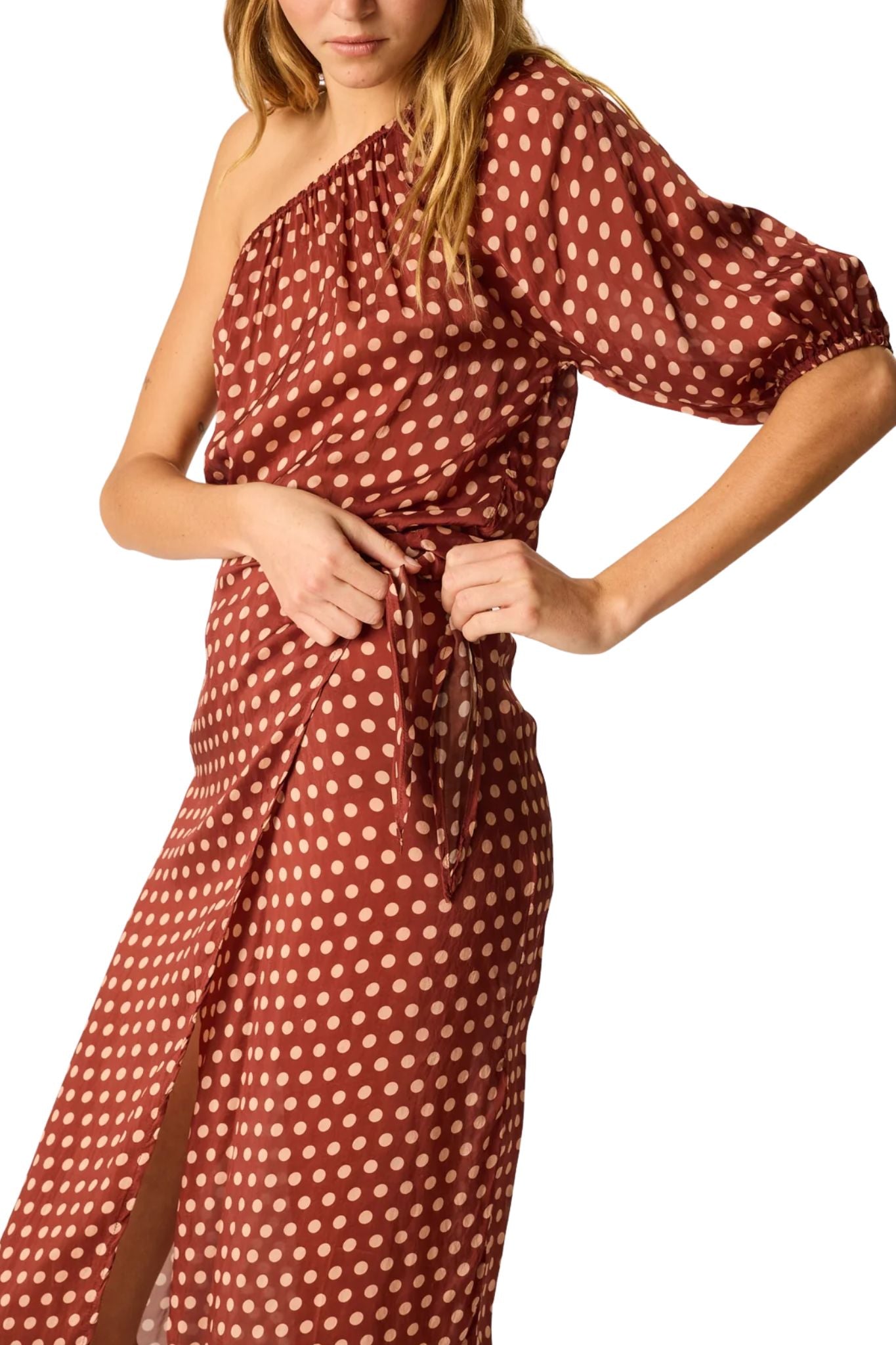 Natalie Martin May Wrap Skirt - Vermillion