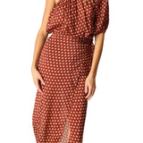 Natalie Martin May Wrap Skirt - Vermillion