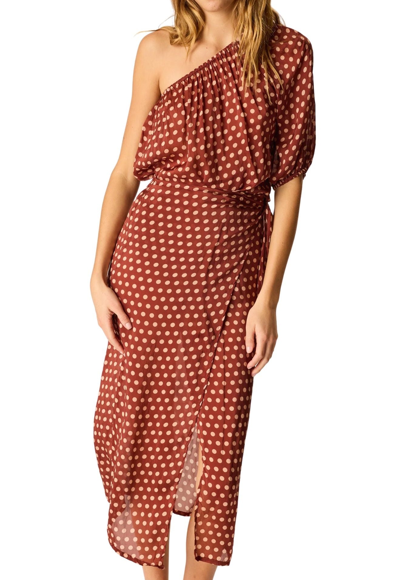 Natalie Martin May Wrap Skirt - Vermillion