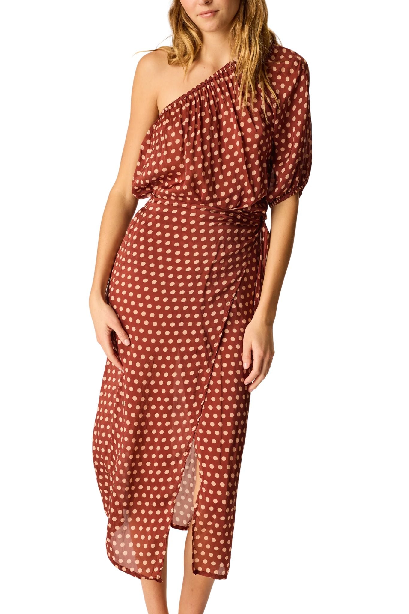 Natalie Martin May Wrap Skirt - Vermillion