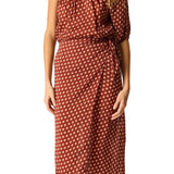 Natalie Martin May Wrap Skirt - Vermillion