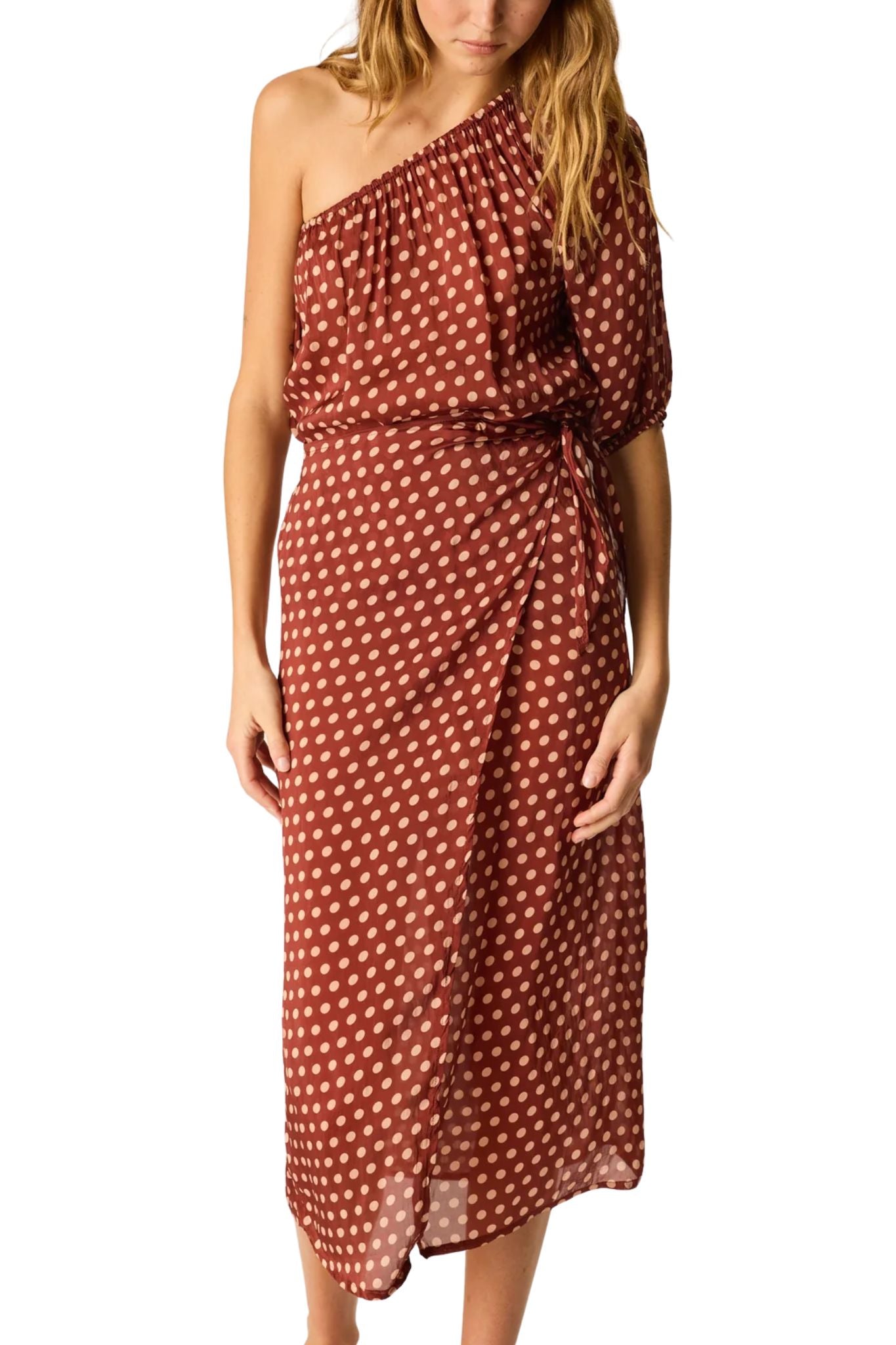 Natalie Martin May Wrap Skirt - Vermillion