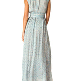 Natalie Martin Nico Sleeveless Maxi with Sash - Vermillion
