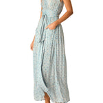 Natalie Martin Nico Sleeveless Maxi with Sash - Vermillion