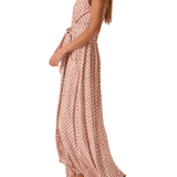 Natalie Martin Nico Sleeveless Maxi With Sash - Vermillion