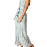 Natalie Martin Nico Sleeveless Maxi with Sash - Vermillion