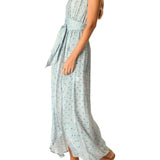 Natalie Martin Nico Sleeveless Maxi with Sash - Vermillion