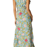 Natalie Martin Nico Sleeveless Maxi with Sash - Vermillion