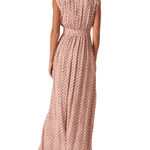 Natalie Martin Nico Sleeveless Maxi With Sash - Vermillion
